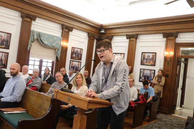 Image of Bryan Woolbert Speaking at Ocean City Council, OCNJDaily.com, Link Graphic